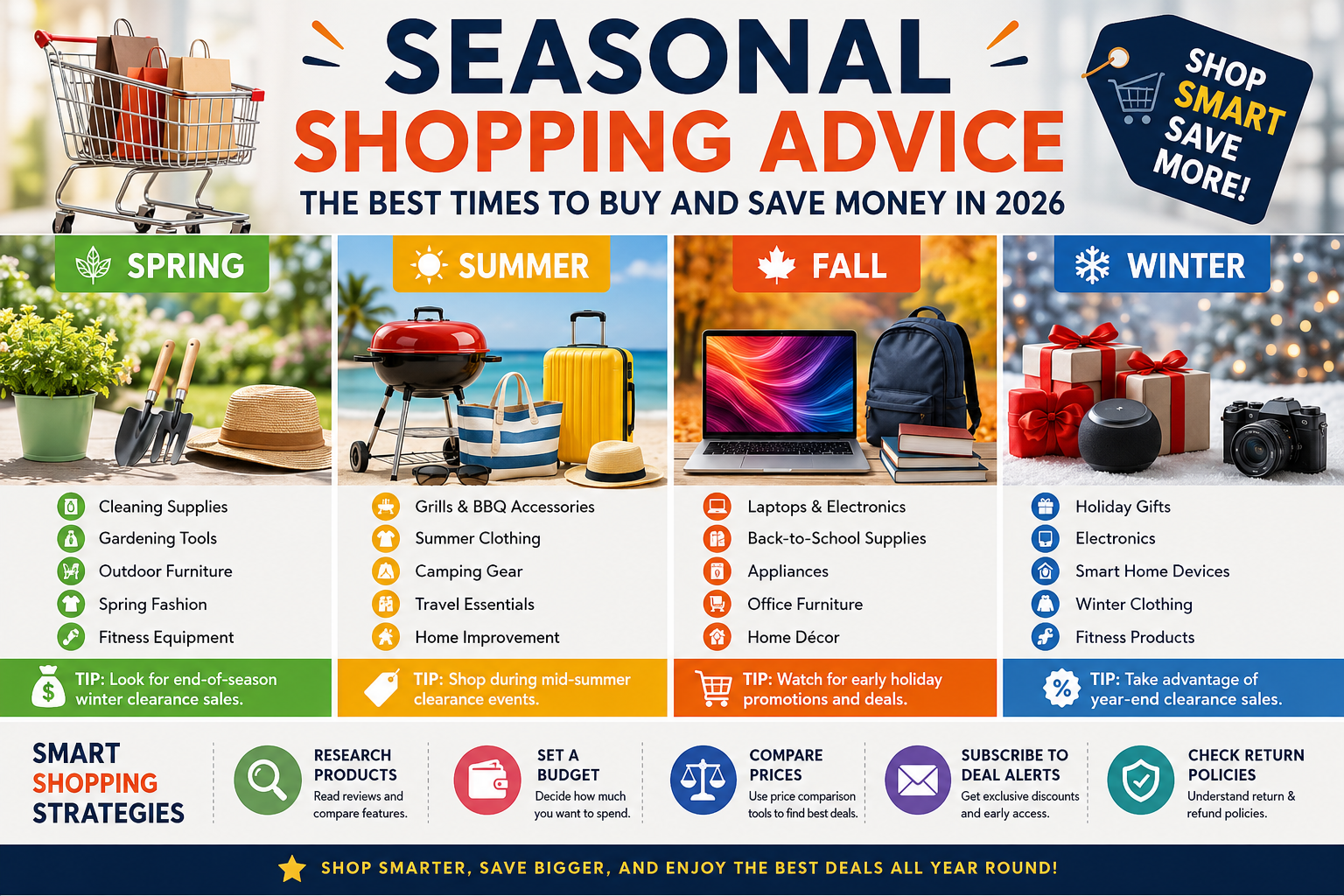 Seasonal Shopping Advice: Shop Smarter and Save More in Every Season